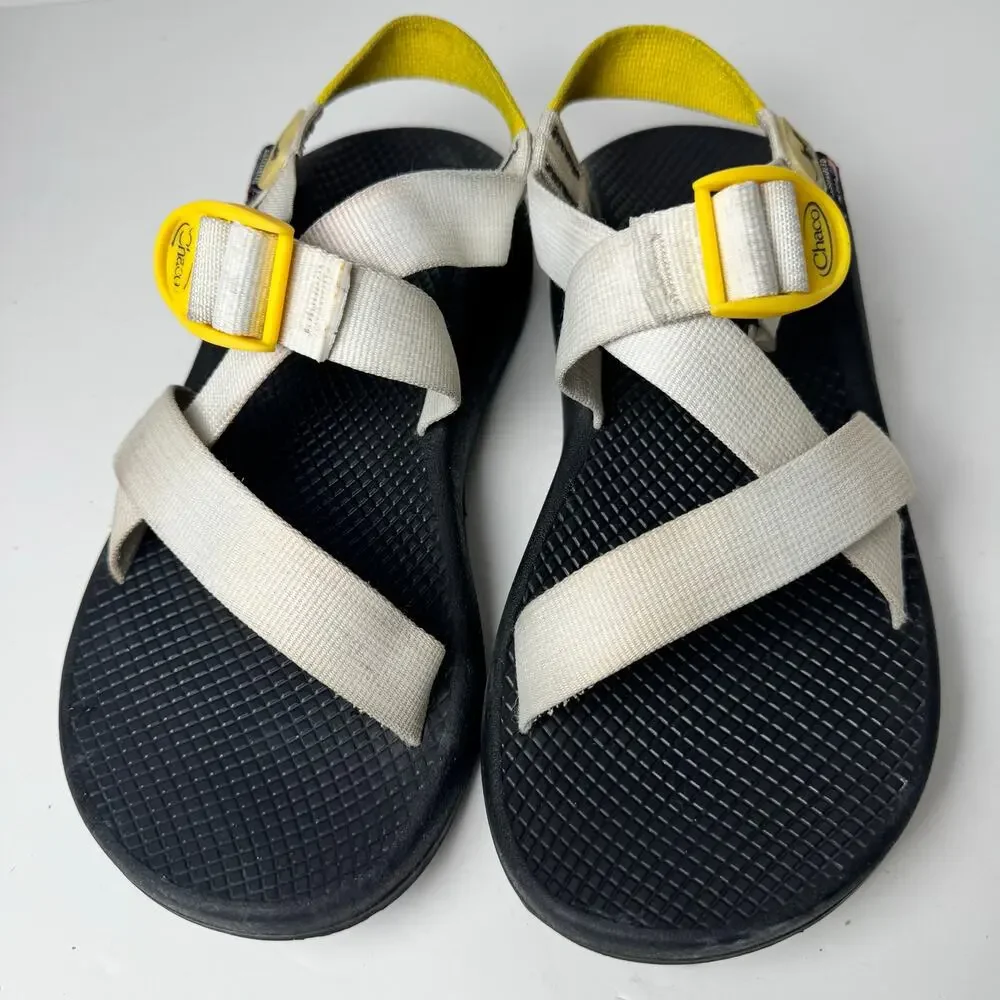 Chaco Z/1 Sandals Men’s M 8 Cream Yellow Vibram Hiking Sport Trail USA Assembled